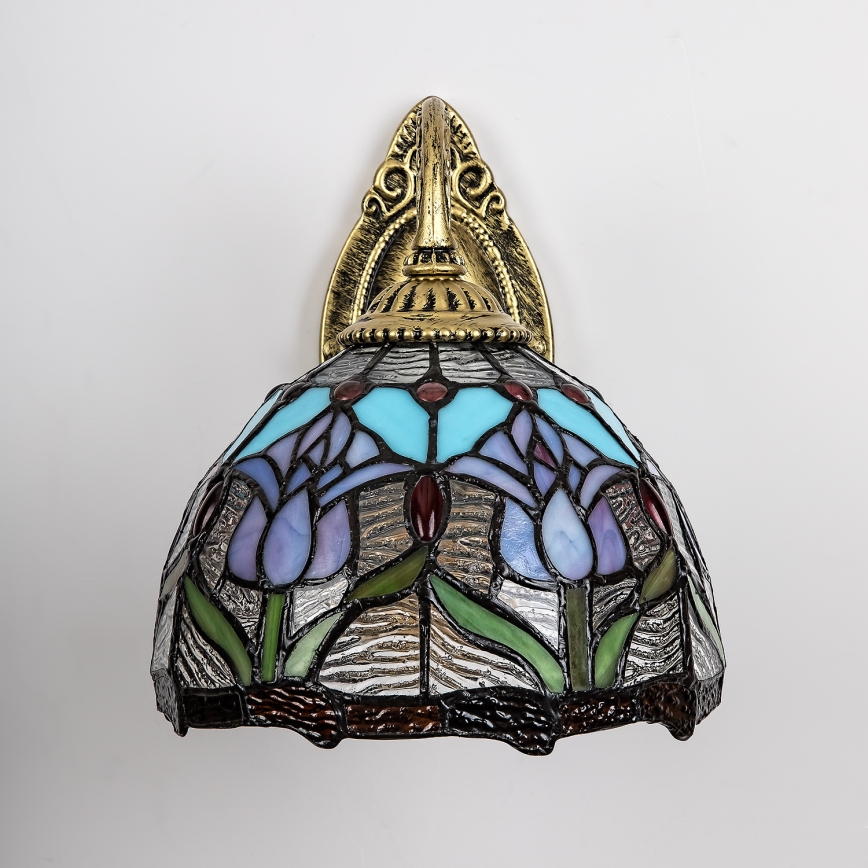 Brilagi - Tiffany ólomüveg falilámpa LORAS 1xE27/40W/230V