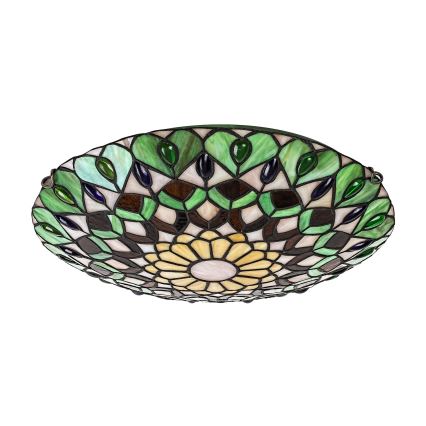 Brilagi - Tiffany ólomüveg mennyezeti lámpa MARGARET 2xE27/60W/230V átm. 40 cm