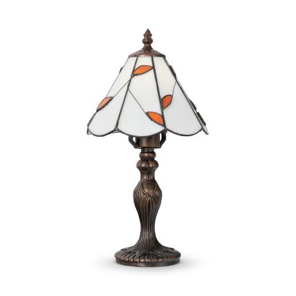 Brilagi - Tiffany-stílusú ólomüveg asztali lámpa FOLIA 1xE27/60W/230V