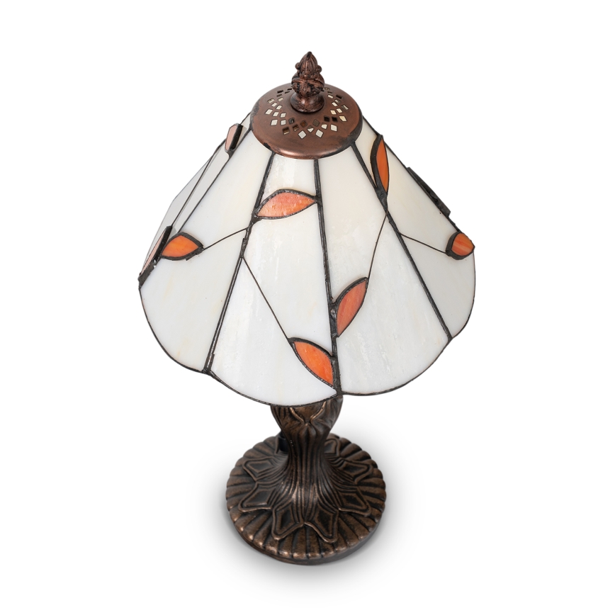 Brilagi - Tiffany-stílusú ólomüveg asztali lámpa FOLIA 1xE27/60W/230V