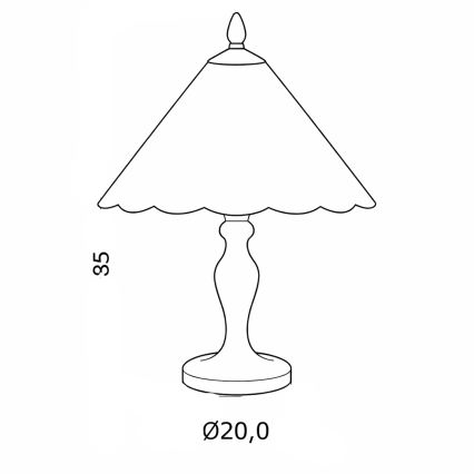 Brilagi - Tiffany-stílusú ólomüveg asztali lámpa FOLIA 1xE27/60W/230V