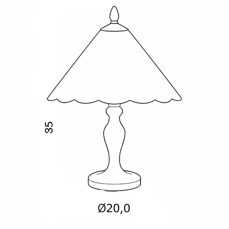 Brilagi - Tiffany-stílusú ólomüveg asztali lámpa FOLIA 1xE27/60W/230V
