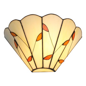 Brilagi - Tiffany stílusú vitrázs fali lámpa FOLIA 1xE14/40W/230V
