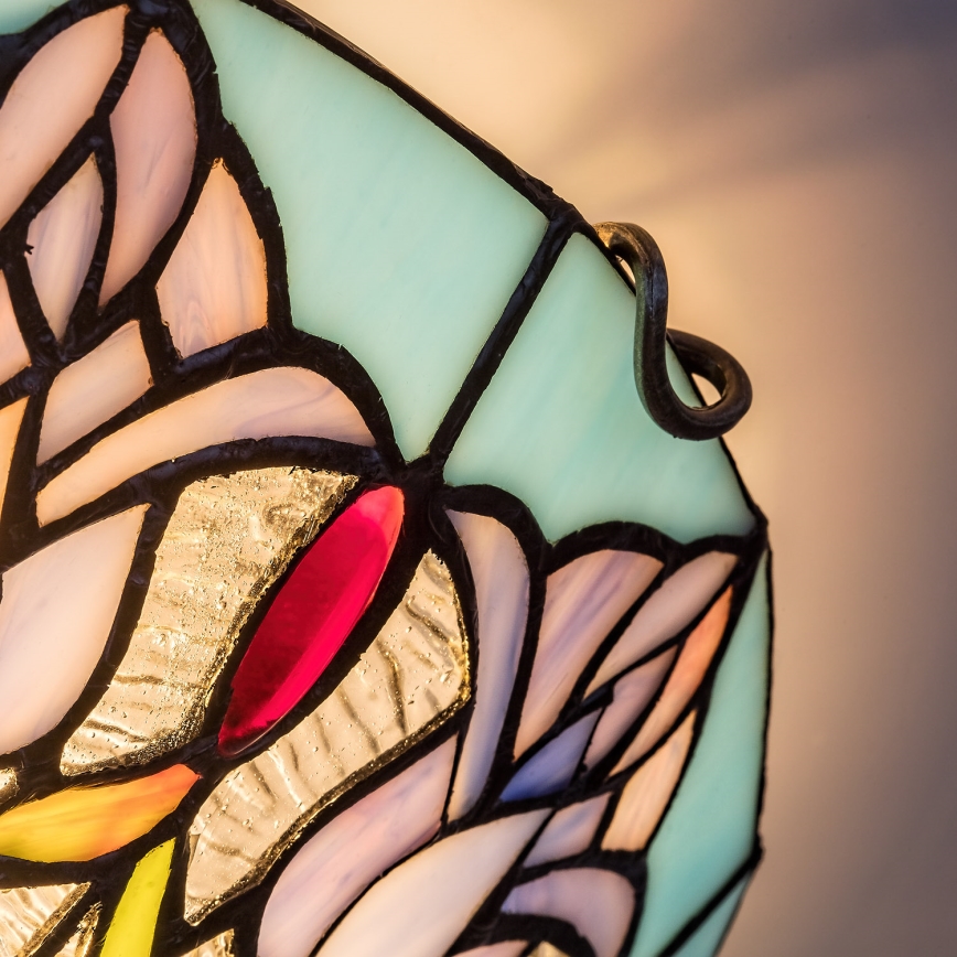 Brilagi - Tiffany-stílusú vitrázs mennyezeti lámpatest LORAS 2xE27/60W/230V