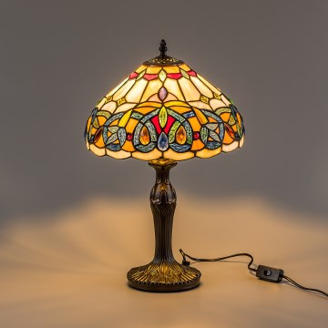 Brilagi - Tiffany-üveg asztali lámpa LUISA 1xE27/40W/230V