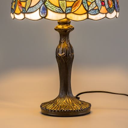 Brilagi - Tiffany-üveg asztali lámpa LUISA 1xE27/40W/230V