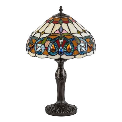 Brilagi - Tiffany-üveg asztali lámpa LUISA 1xE27/40W/230V
