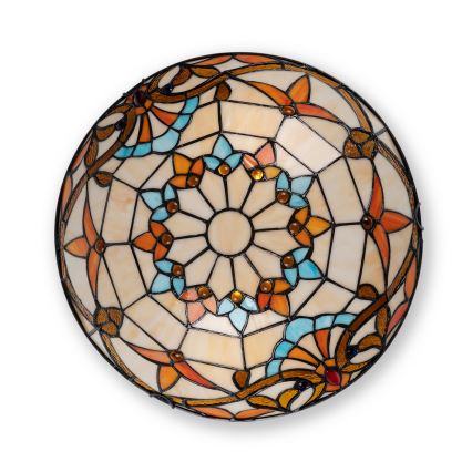 Brilagi - Tiffany-üveg mennyezeti lámpa MIRABELLA 2xE27/60W/230V átm. 40 cm