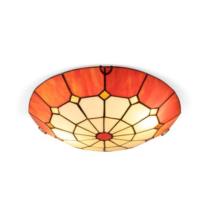 Brilagi - Tiffany-üveg mennyezeti lámpa SIENNA 2xE27/60W/230V átm. 40 cm