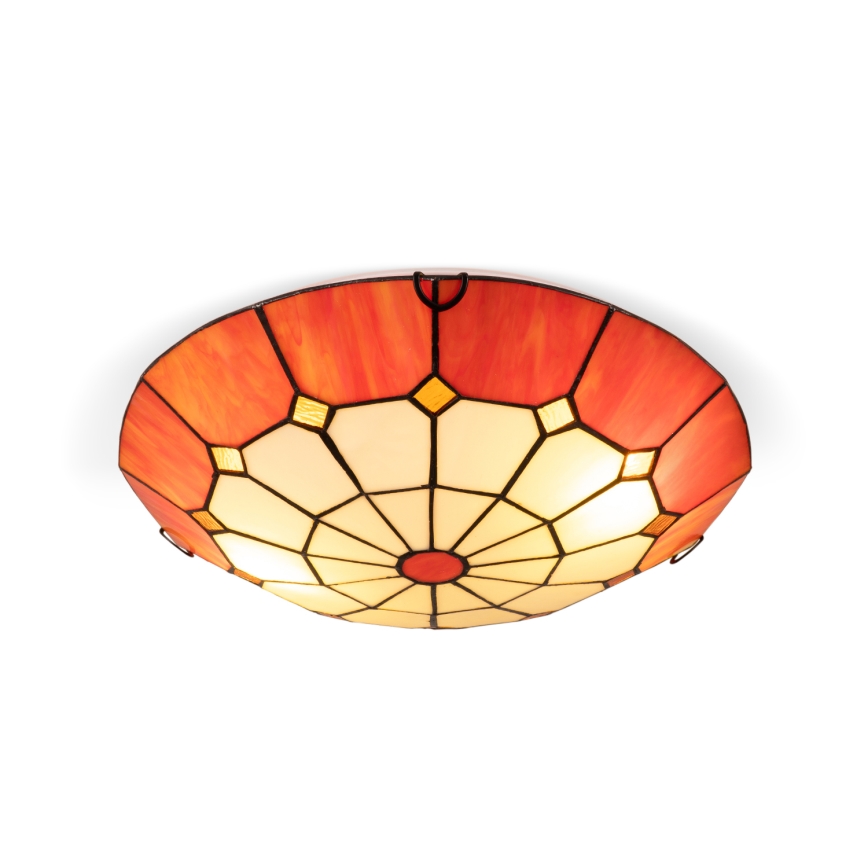 Brilagi - Tiffany-üveg mennyezeti lámpa SIENNA 2xE27/60W/230V átm. 40 cm