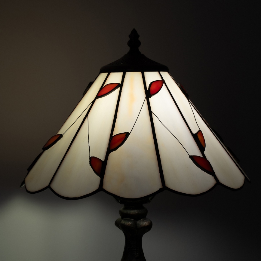 Brilagi - Tiffany-vitrázs asztali lámpa FOLIA 1xE27/60W/230V