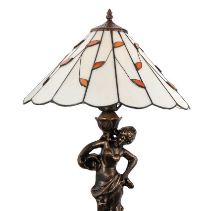Brilagi - Tiffany vitrázs asztali lámpa FOLIA 1xE27/60W/230V