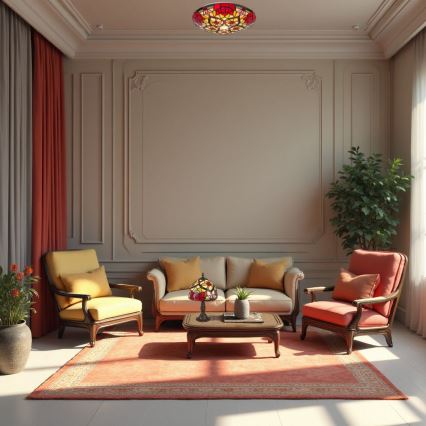 Brilagi - Tiffany vitrázs asztali lámpa GARLAN 1xE14/40W/230V