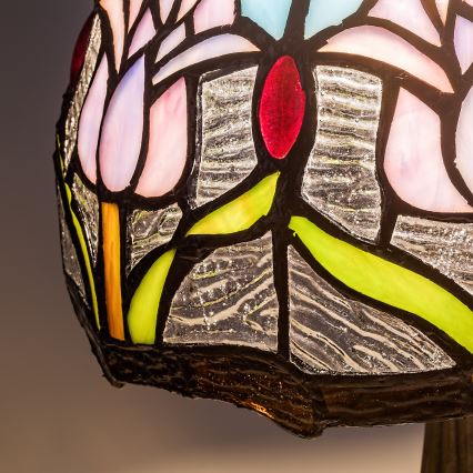 Brilagi - Tiffany vitrázs asztali lámpa LORAS 1xE14/40W/230V
