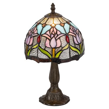 Brilagi - Tiffany vitrázs asztali lámpa LORAS 1xE14/40W/230V