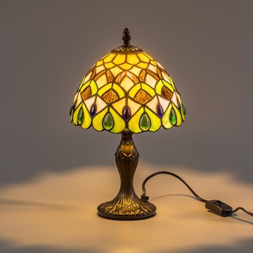 Brilagi - Tiffany vitrázs asztali lámpa MARGARET 1xE14/40W/230V