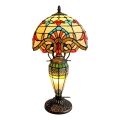 Brilagi - Tiffany-vitrázs asztali lámpa MIRABELLA 1xE27/60W/230V + 1xE14/40W