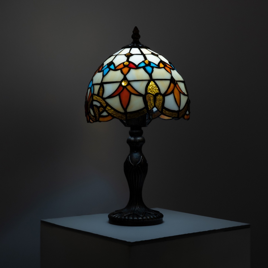 Brilagi - Tiffany-vitrázs asztali lámpa MIRABELLA 1xE27/60W/230V