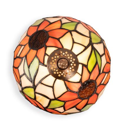 Brilagi - Tiffany vitrázs asztali lámpa SUNFLOWER 1xE27/60W/230V