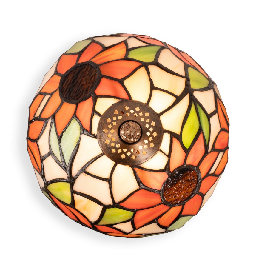 Brilagi - Tiffany vitrázs asztali lámpa SUNFLOWER 1xE27/60W/230V