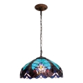 BRILAGI - Tiffany vitrázs csillár láncon CORAL 1xE27/60W/230V Ø 40 cm