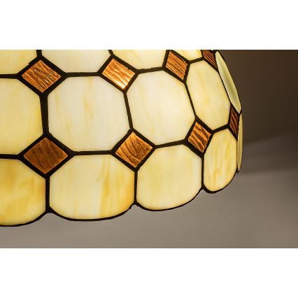 Brilagi - Tiffany vitrázs csillár láncon DORAN 2xE27/60W/230V