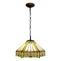 BRILAGI - Tiffany vitrázs csillár láncon EMERALD 1xE27/60W/230V átm. 40 cm