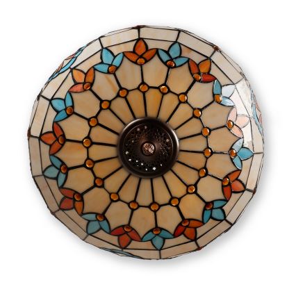 Brilagi - Tiffany vitrázs csillár láncra szerelve MIRABELLA 3xE27/60W/230V átm. 50 cm