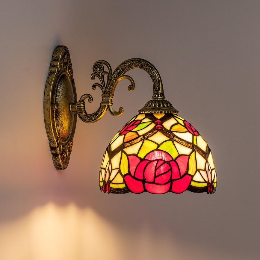 Brilagi - Tiffany vitrázs fali lámpa GARLAN 1xE27/40W/230V