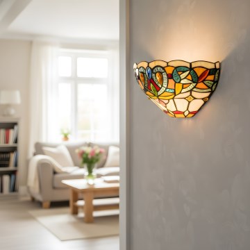 Brilagi - Tiffany-vitrázs falilámpa LUISA 1xE27/40W/230V