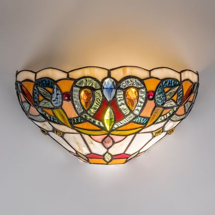 Brilagi - Tiffany-vitrázs falilámpa LUISA 1xE27/40W/230V