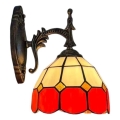 Brilagi - Tiffany vitrázs falilámpa SIENNA 1xE14/40W/230V
