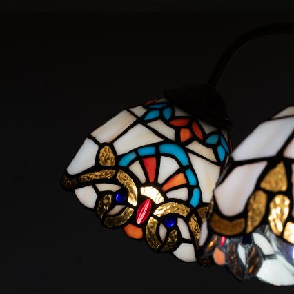 Brilagi - Tiffany-vitrázs felületre szerelhető mennyezeti csillár MIRABELLA 5xE27/60W/230V átm. 60 cm