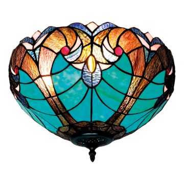 BRILAGI - Tiffany vitrázs mennyezeti lámpa CORAL 2xE27/60W/230V átm. 40 cm