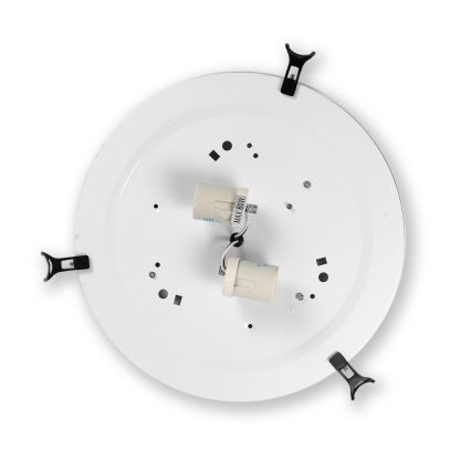 Brilagi - Tiffany-vitrázs mennyezeti lámpa elefántcsont 2xE27/60W/230V átm. 40 cm