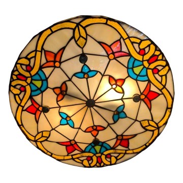 Brilagi - Tiffany vitrázs mennyezeti lámpa MIRABELLA 3xE27/60W/230V átm. 40 cm