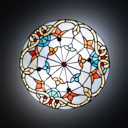 Brilagi - Tiffany vitrázs mennyezeti lámpa MIRABELLA 3xE27/60W/230V átm. 40 cm