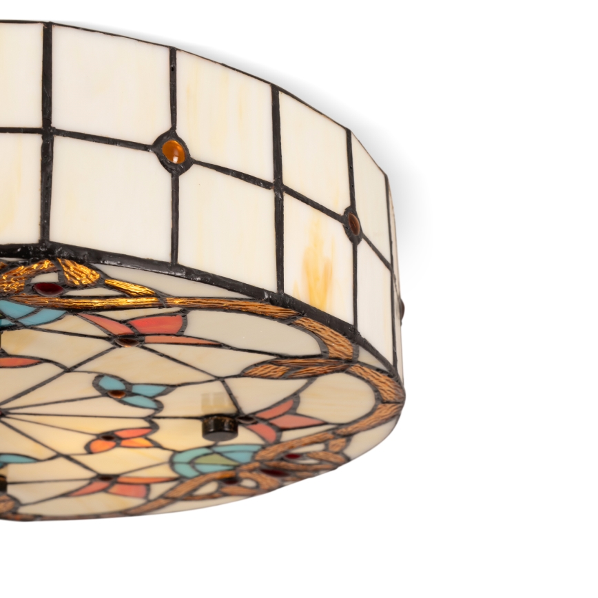 Brilagi - Tiffany vitrázs mennyezeti lámpa MIRABELLA 3xE27/60W/230V átm. 40 cm