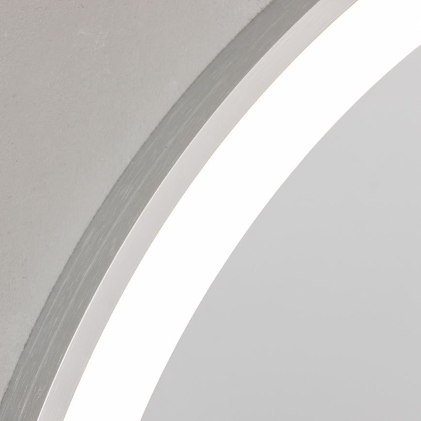 Brilagi - TORINO LED fürdőszobai tükör LED/19W/230V Ø 60 cm ezüst IP44 CRI 90 fényerőszabályozható + CCT