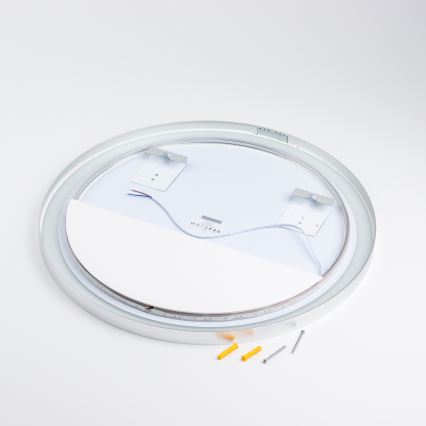 Brilagi - TORINO LED fürdőszobai tükör LED/19W/230V Ø 60 cm ezüst IP44 CRI 90 fényerőszabályozható + CCT