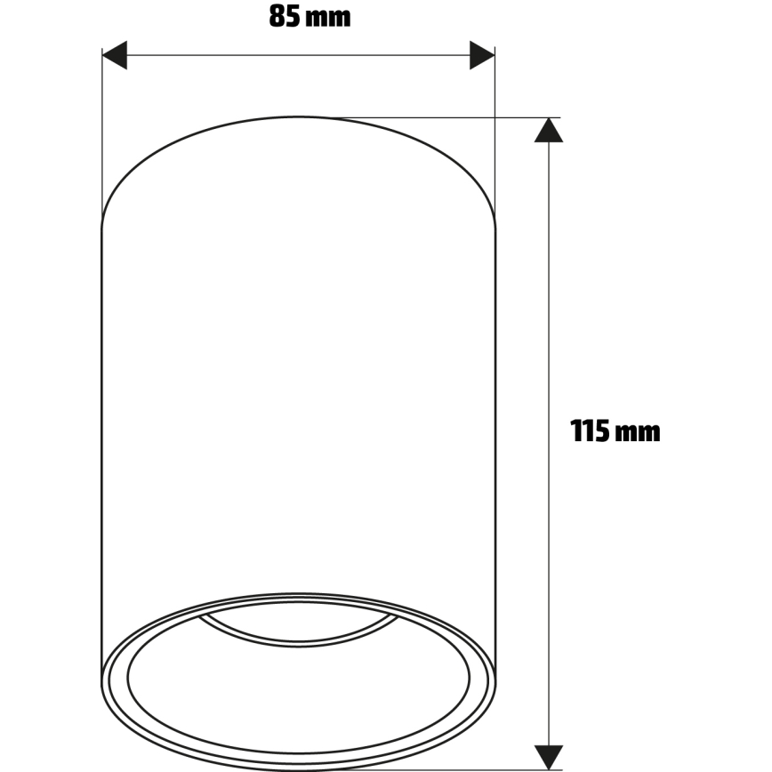 Brilagi - TRINE spotlámpa 1xGU10/30W/230V bézs/arany