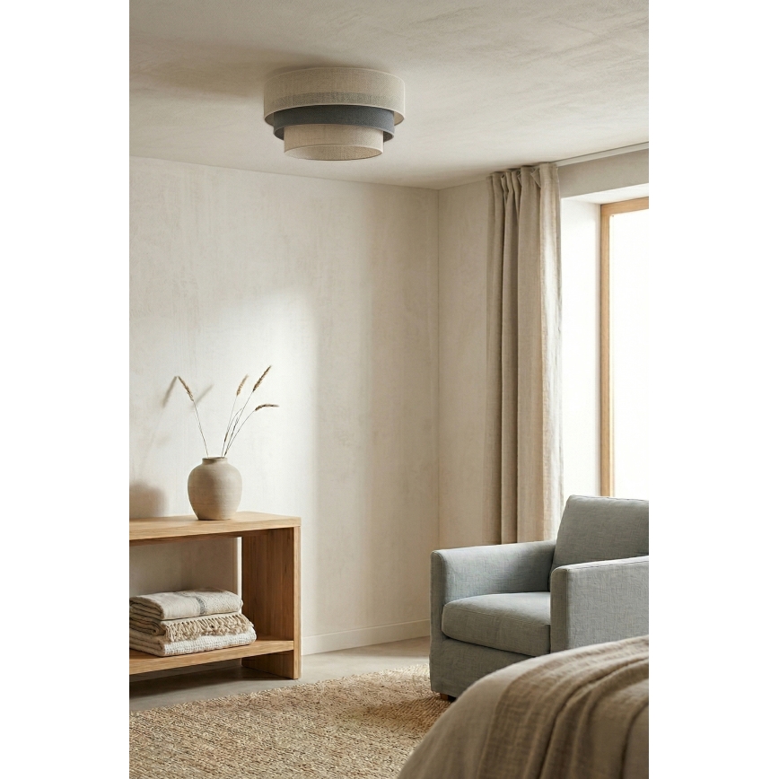 Brilagi - TRIO mennyezeti lámpa 1xE27/60W/230V, átm. 40 cm, krém/szürke