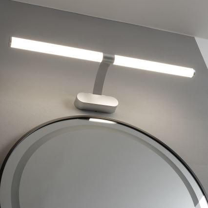 Brilagi - TUBEO 2 az 1-ben LED tükörvilágítás, 8W/230V, 60 cm, IP44, ezüst