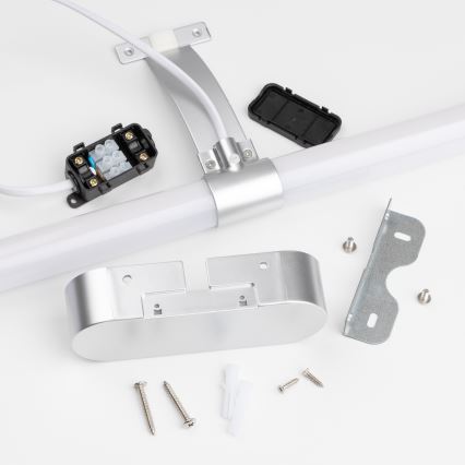 Brilagi - TUBEO 2 az 1-ben LED tükörvilágítás, 8W/230V, 60 cm, IP44, ezüst