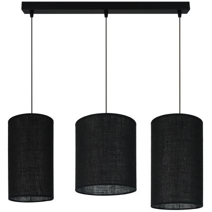 Brilagi - Függeszték kábellel TUBES 3xE27/15W/230V fekete