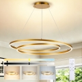 Brilagi - TWISTER kábellel függesztett, dimmelhető LED csillár, 105 W, 230 V, 3000-6000 K, aranyszínű + távirányító