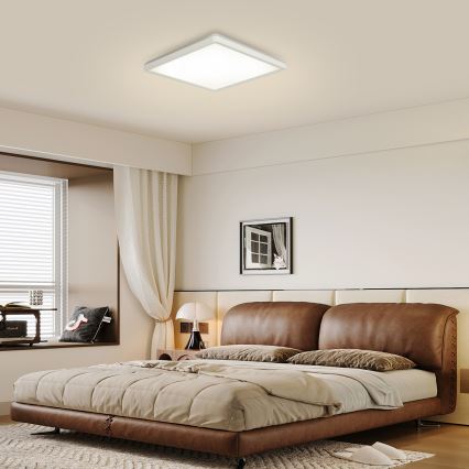 Brilagi - LED Fényerőszabályozható mennyezeti lámpatest ULTRA SLIM LED/18W/230V 2700-6500K 30x30 cm fehér + távirányító