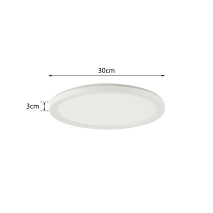 Brilagi - ULTRA SLIM LED dimmelhető mennyezeti lámpatest 18W/230V 2700-6500K átm. 30 cm fehér + távirányító