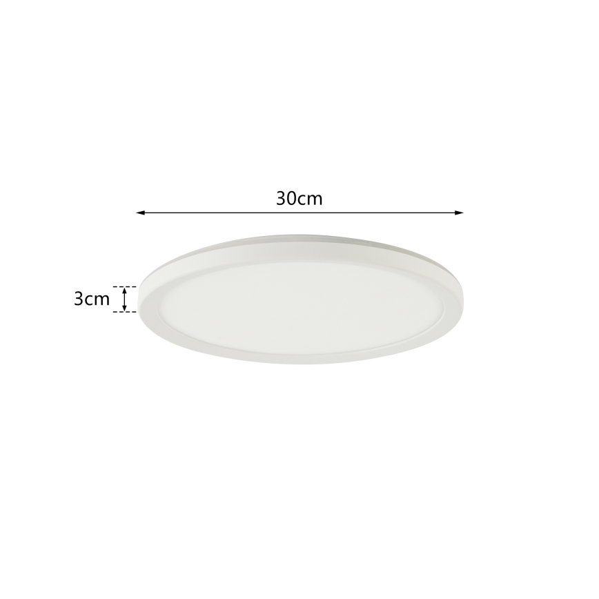 Brilagi - ULTRA SLIM LED dimmelhető mennyezeti lámpatest 18W/230V 2700-6500K átm. 30 cm fehér + távirányító
