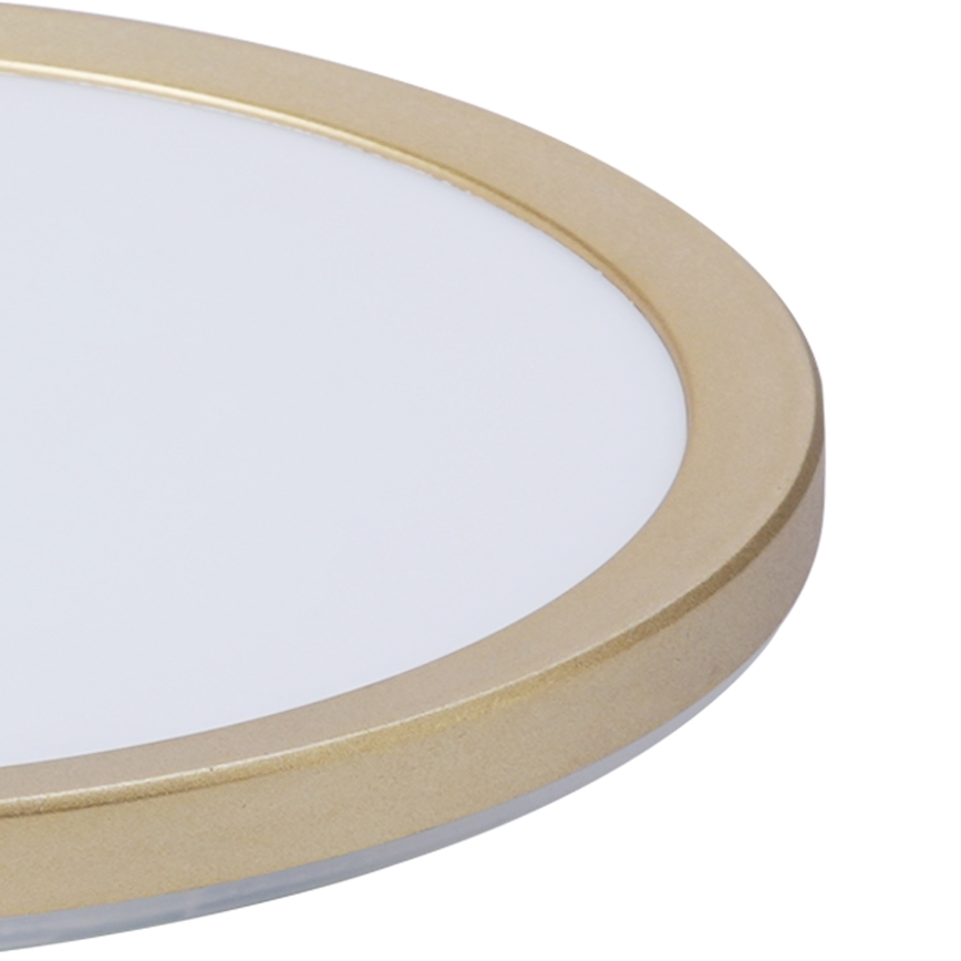 Brilagi - LED fürdőszobai mennyezeti lámpa ULTRA SLIM LED/12W/230V Ø 22,5 cm arany IP54